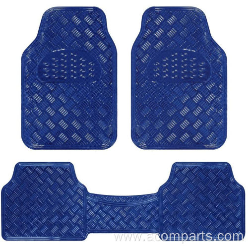 Metallic Design Car Floor Mat(blue)